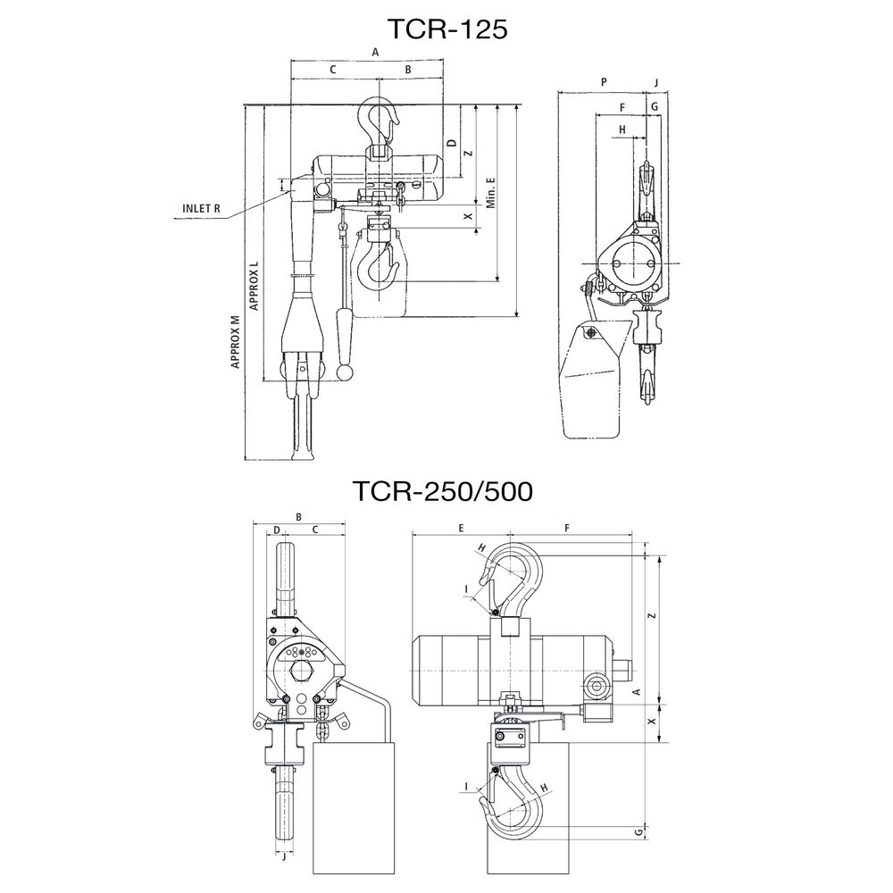 Pneumotali TCR-125DPE