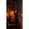 Man in a building with ABS lifeline system on
