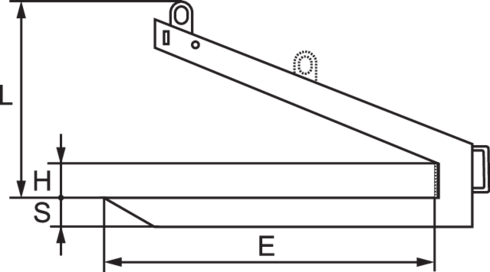 Self-balanced Pipe Lifter 6403/6403S, for handling 1.5-2.0 mtr lengths of concrete pipes.