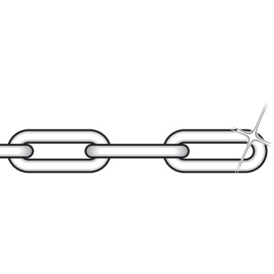 Chain DIN Stainless Long Link Grade 2