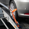 Wheel lashing in use