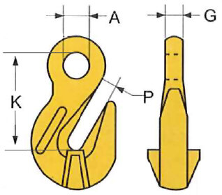 Grade 80 Eye grab hook blueprint