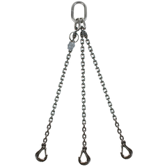 Stainless steel chain sling 3-legs with latch hooks