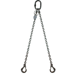 Stainless steel chain sling 2-legs with latch hooks
