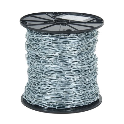Electro galvanized long link chains on a reels DIN 763 (5685-C)