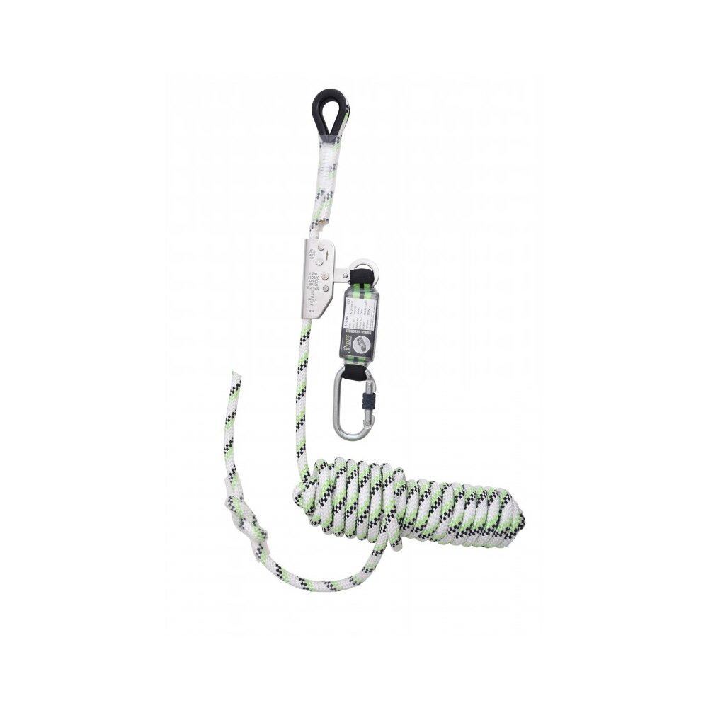 Fall Arrester NIRO with Kernmantle Rope and Energy Absorber