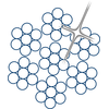Happekindel terastross 6x7-WSC, ROPETEX S49