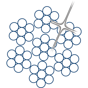 Happekindel terastross 6x7-WSC, ROPETEX S49