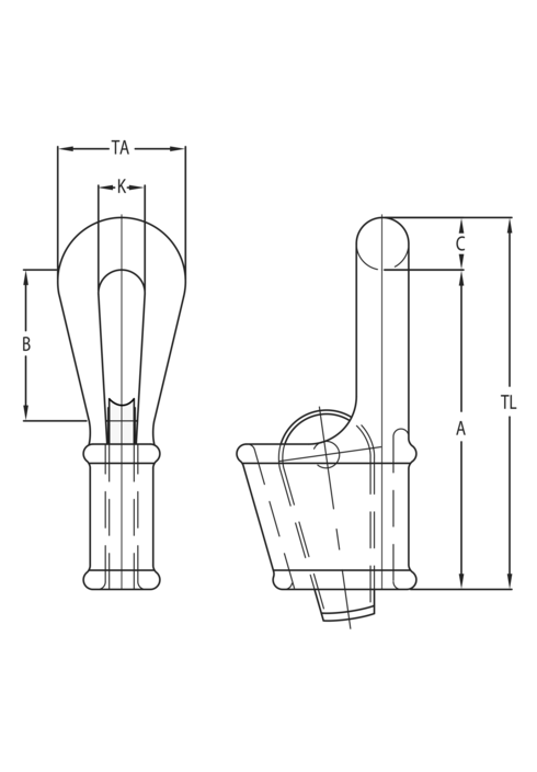 Closed Wedge Socket CWS measurements.