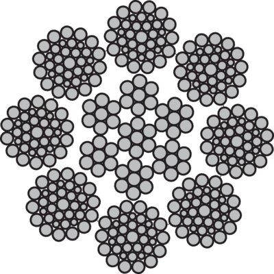 Steel Wire Rope 8x36WS-IWRC