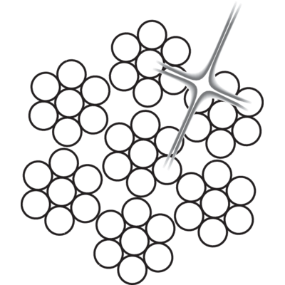 Happekindel terastross 6x7-WSC, ROPETEX S49