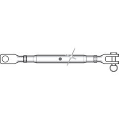 Turnbuckle SS - Jaw/Jaw