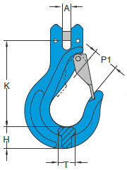 Yoke Clevis Sling Hook X-043/S G10 measurements