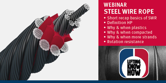 Welcome to our second webinar about Steel Wire Ropes