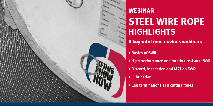 Welcome to our sixth webinar about Steel Wire Ropes